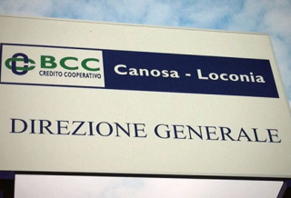 BCC DI CANOSA, SCATTA L?EPURAZIONE