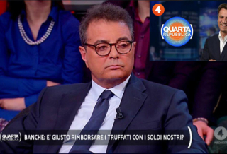 SCANDALI BANCARI, SILEONI IN DIRETTA SU RETE4