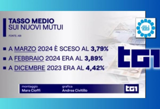 FABI AL TG1: SUI CONTI TASSI PIÙ ALTI AL NORD