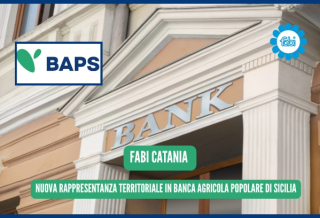FABI CATANIA, NUOVA RAPPRESENTANZA TERRITORIALE IN BANCA AGRICOLA POPOLARE DI SICILIA