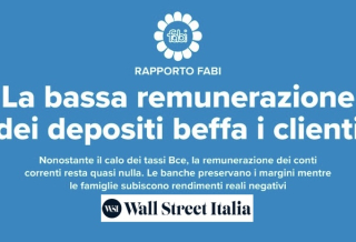LA BASSA REMUNERAZIONE DEI DEPOSITI BEFFA I CLIENTI