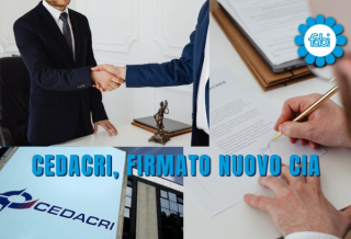 CEDACRI, FIRMATO NUOVO CIA. AUMENTANO VAP E PREVIDENZA COMPLEMENTARE
