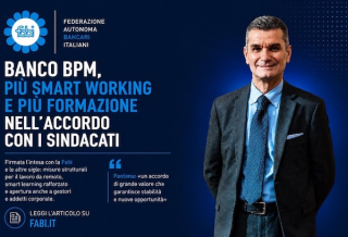 BANCO BPM, PIÙ SMART WORKING E PIÙ FORMAZIONE NELL’ACCORDO CON I SINDACATI