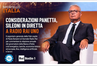 CONSIDERAZIONI PANETTA, SILEONI IN DIRETTA A RADIO RAI UNO