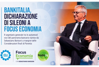 BANKITALIA, DICHIARAZIONE DI SILEONI A FOCUS ECONOMIA
