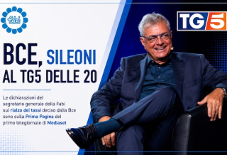 BCE, SILEONI AL TG5 DELLE 20