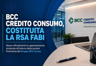 BCC CREDITO CONSUMO, COSTITUITA LA RSA FABI
