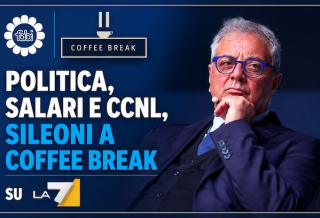 POLITICA, SALARI E CCNL, SILEONI A COFFEE BREAK SU LA7