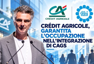 CRÉDIT AGRICOLE, GARANTITA L’OCCUPAZIONE NELL’INTEGRAZIONE DI CAGS