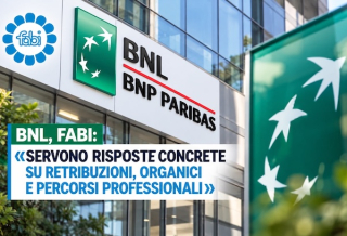 BNL, FABI: «SERVONO RISPOSTE CONCRETE SU RETRIBUZIONI, ORGANICI E PERCORSI PROFESSIONALI»