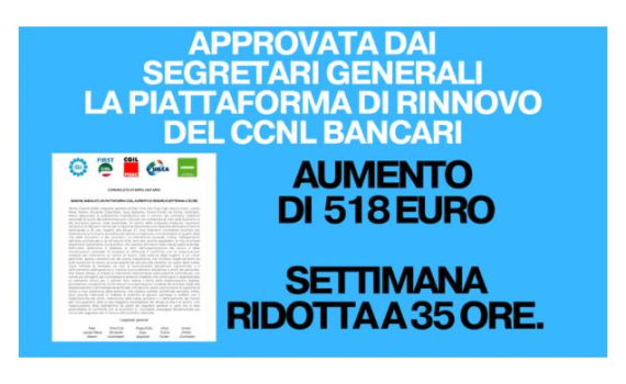 CONTRATTO, APPROVATA DAI SEGRETARI GENERALI LA PIATTAFORMA