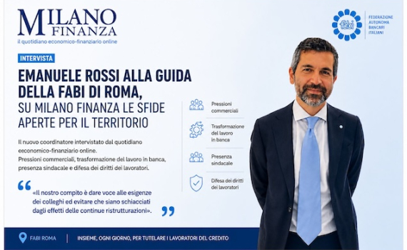 EMANUELE ROSSI ALLA GUIDA DELLA FABI DI ROMA, SU MILANO FINANZA LE SFIDE APERTE PER IL TERRITORIO