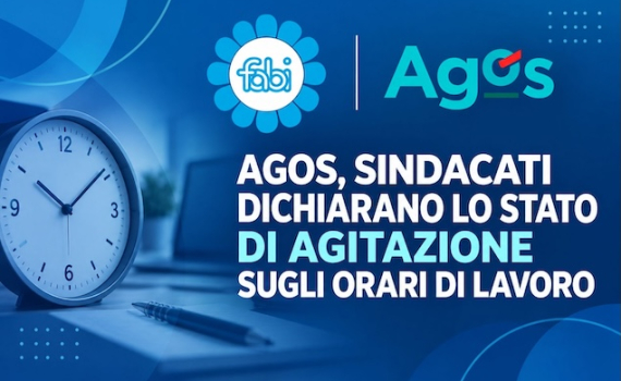AGOS, SINDACATI DICHIARANO LO STATO DI AGITAZIONE SUGLI ORARI DI LAVORO