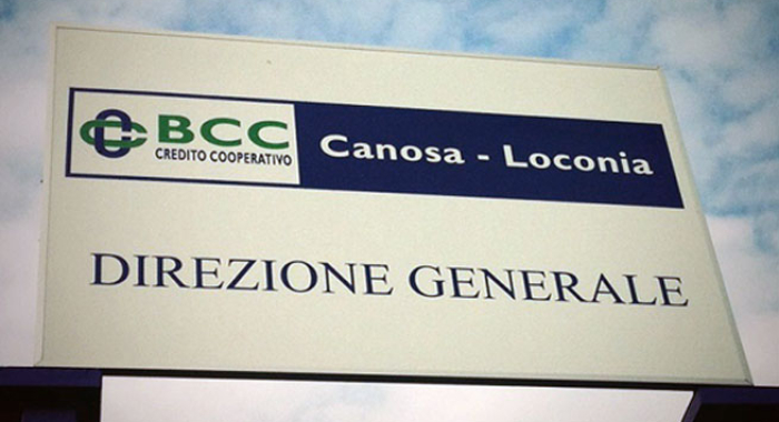 BCC DI CANOSA, SCATTA L?EPURAZIONE