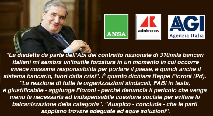 DISDETTA CONTRATTO, FIORONI SI SCHIERA CON I LAVORATORI E CON LA FABI