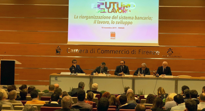 «IL FUTURO DEL LAVORO», SILEONI APPLAUDITO ALL’EVENTO FISAC TOSCANA