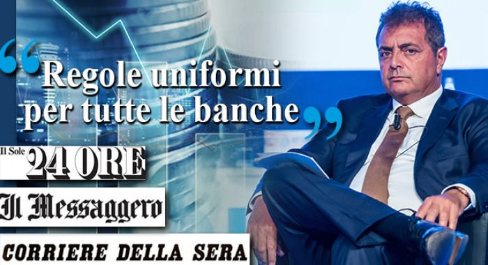 «REGOLE UNIFORMI PER TUTTE LE BANCHE»