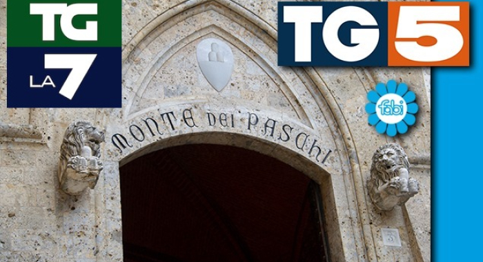 MPS, LA FABI SUL TG5 E SUL TG DI LA7