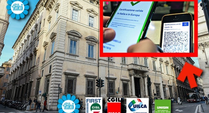 FUMATA NERA CON ABI SU GESTIONE GREEN PASS IN FILIALE