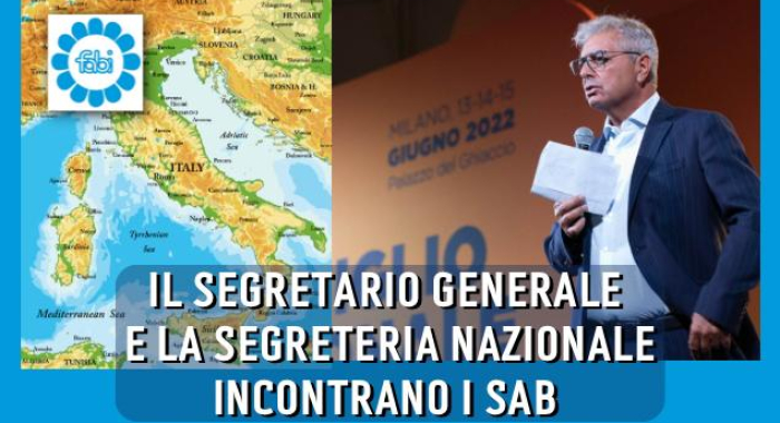 IL SEGRETARIO GENERALE E LA SEGRETERIA NAZIONALE INCONTRANO I SAB E I COORDINAMENTI