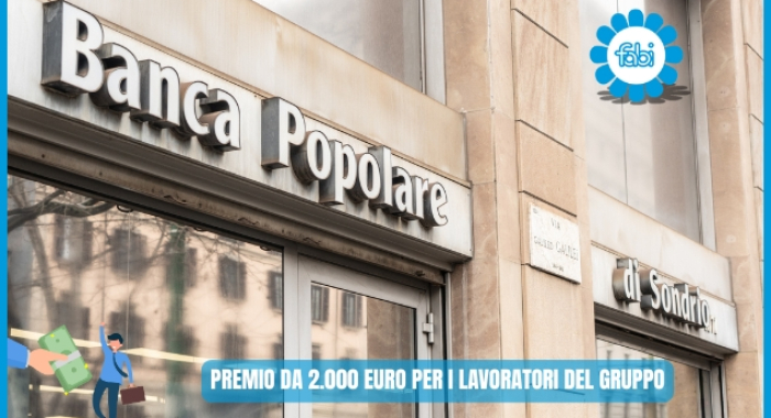 POPOLARE DI SONDRIO, UN PREMIO DA DUEMILA EURO PER I LAVORATORI DEL GRUPPO