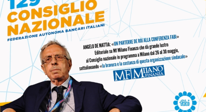 ANGELO DE MATTIA: «UN PARTERRE DE ROI ALLA CONFERENZA FABI»