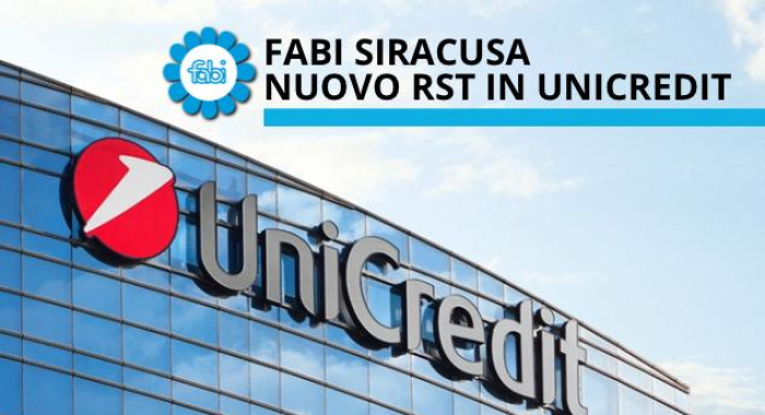 FABI SIRACUSA, ELETTO IL NUOVO RAPPRESENTANTE SINDACALE TERRITORIALE IN UNICREDIT