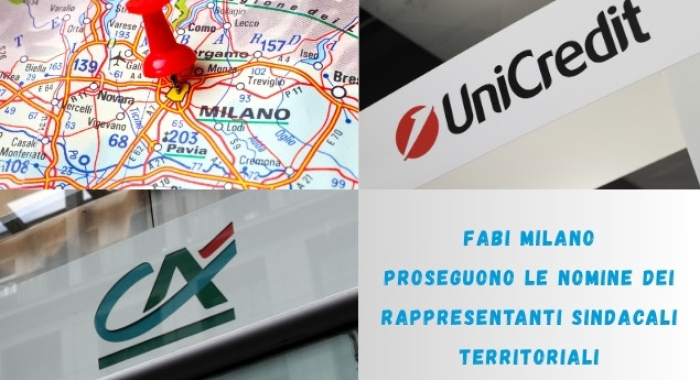 FABI MILANO, PROSEGUONO LE NOMINE DEI RAPPRESENTANTI SINDACALI TERRITORIALI