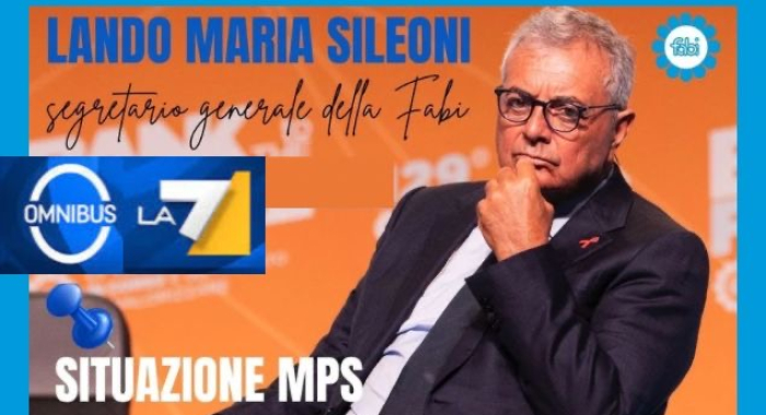 MPS E TASSA SULLE BANCHE, SILEONI IN DIRETTA SU LA7