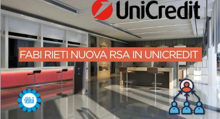 FABI RIETI, NUOVA RSA IN UNICREDIT