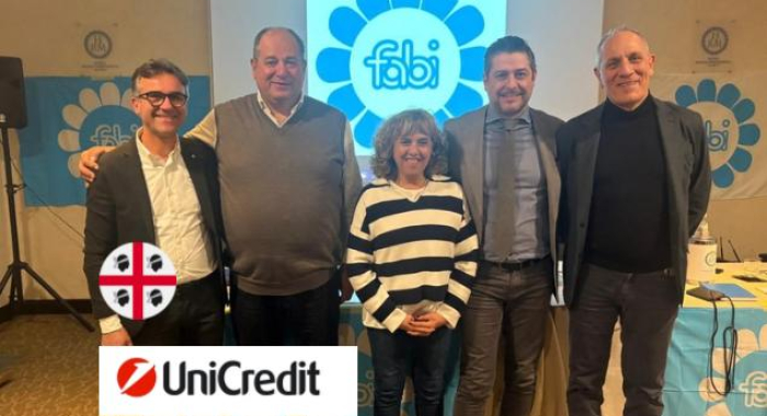 UNICREDIT, A CAGLIARI UNA NUOVA RSA FABI