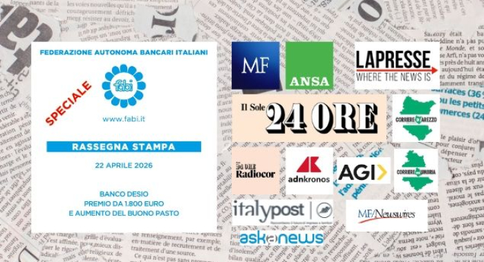 BANCO DESIO, IL PREMIO SULLA STAMPA