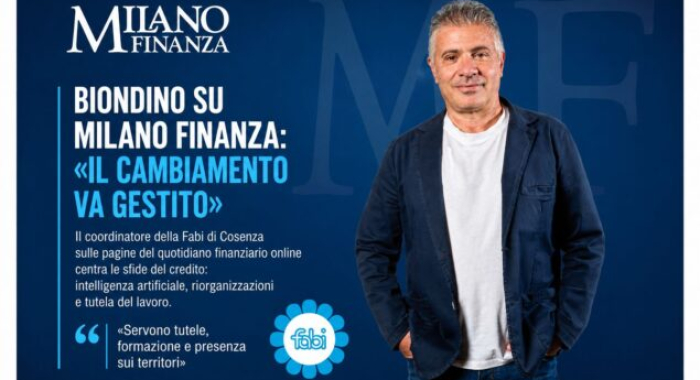 BIONDINO SU MILANO FINANZA: «IL CAMBIAMENTO VA GESTITO»
