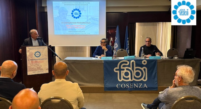 FABI COSENZA, AL XVI CONGRESSO LE SFIDE DEL CREDITO TRA TECNOLOGIA E OCCUPAZIONE