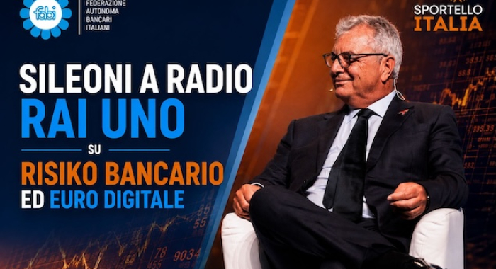 SILEONI A RADIO RAI UNO SU RISIKO BANCARIO ED EURO DIGITALE