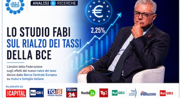 TASSI BCE, MUTUI E RATE PIÙ CARE: LA FABI PROTAGONISTA SU TV E RADIO