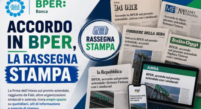 ACCORDO IN BPER, LA RASSEGNA STAMPA