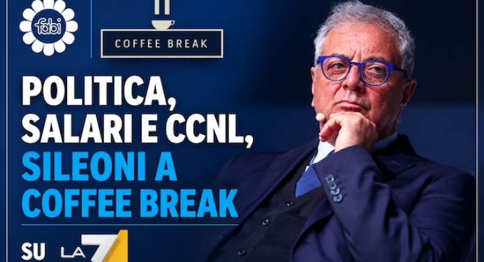 POLITICA, SALARI E CCNL, SILEONI A COFFEE BREAK SU LA7