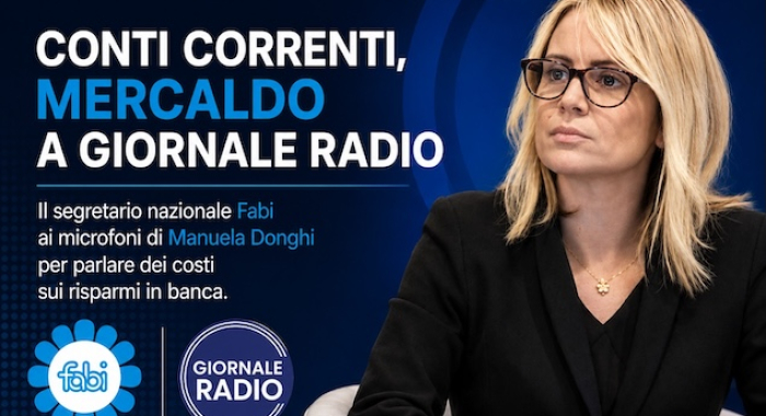 CONTI CORRENTI, MERCALDO A GIORNALE RADIO