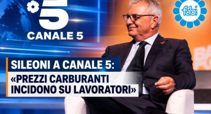 SILEONI A CANALE 5: «PREZZI CARBURANTI INCIDONO SU LAVORATORI»