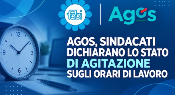 AGOS, SINDACATI DICHIARANO LO STATO DI AGITAZIONE SUGLI ORARI DI LAVORO