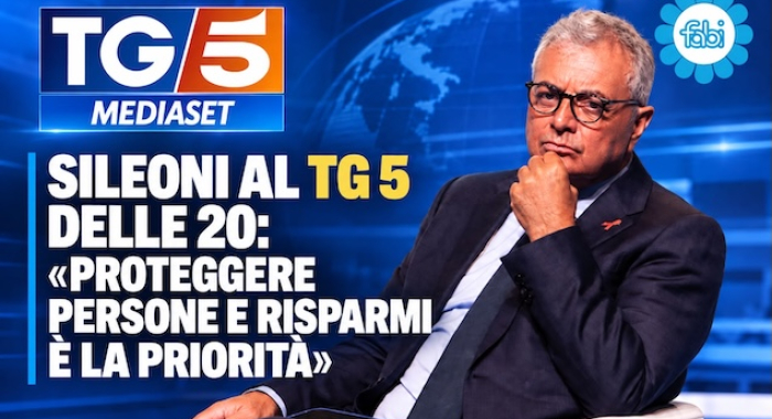 SILEONI AL TG 5 DELLE 20: «PROTEGGERE PERSONE E RISPARMI È LA PRIORITÀ»