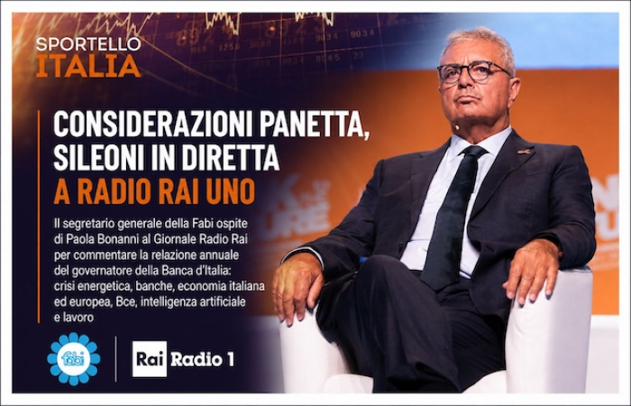 CONSIDERAZIONI PANETTA, SILEONI IN DIRETTA A RADIO RAI UNO