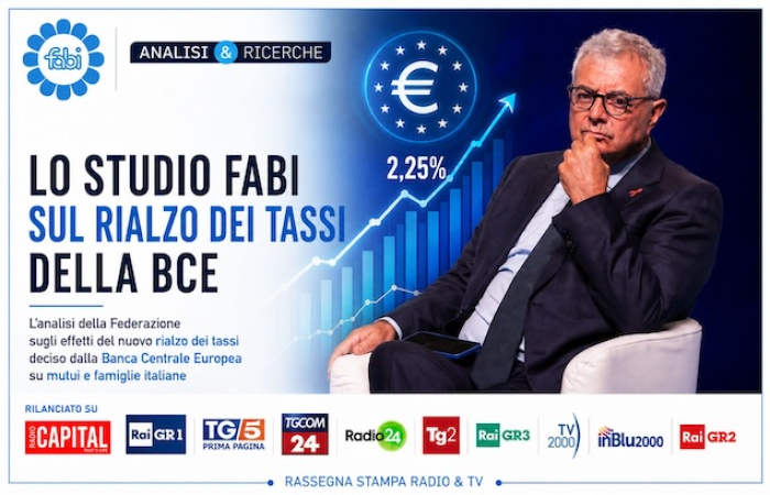 TASSI BCE, MUTUI E RATE PIÙ CARE: LA FABI PROTAGONISTA SU TV E RADIO