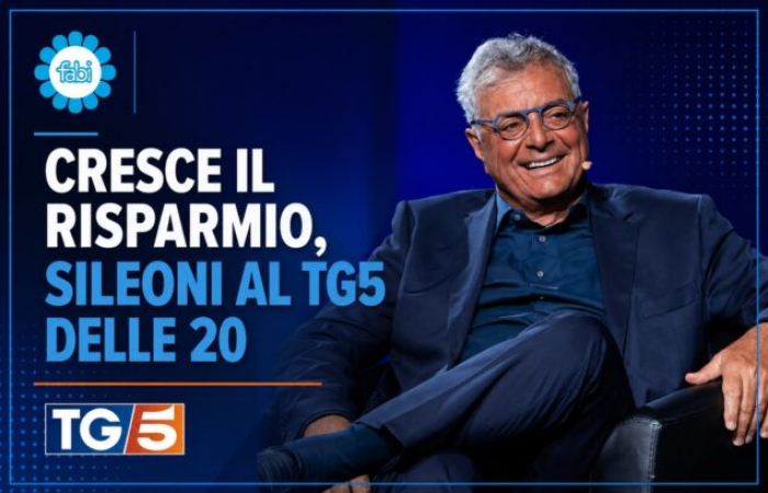 CRESCE IL RISPARMIO, SILEONI AL TG 5 DELLE 20