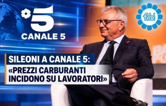 SILEONI A CANALE 5: «PREZZI CARBURANTI INCIDONO SU LAVORATORI»