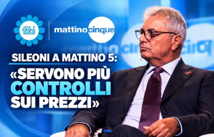 SILEONI A MATTINO 5: «SERVONO PIÙ CONTROLLI SUI PREZZI»