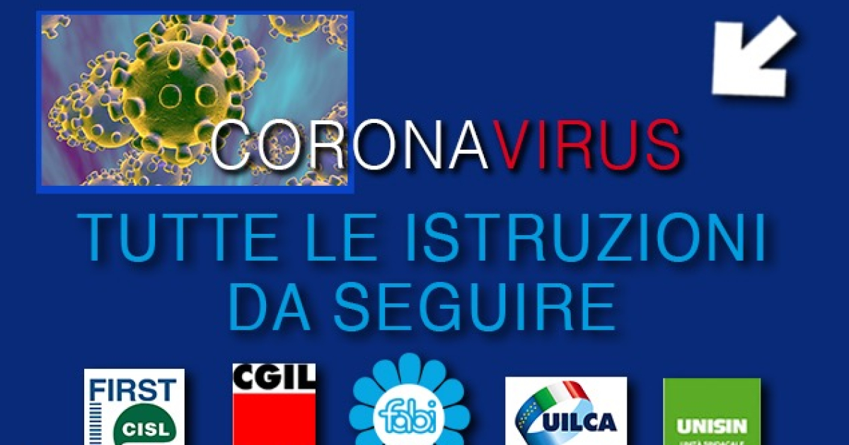 Speciale Coronavirus Tutte Le Istruzioni In Banca Fabi Federazione Autonoma Bancari Italiani