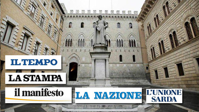 MPS, LE POLEMICHE SULLA STAMPA
