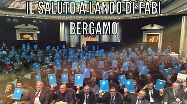 IL SALUTO A LANDO DI FABI BERGAMO